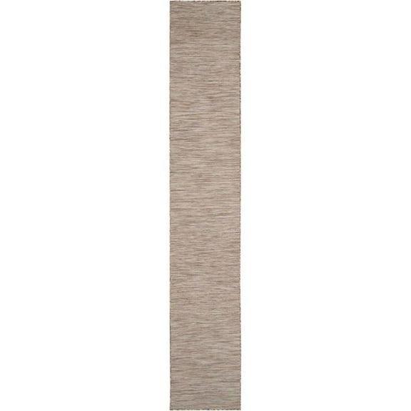 Pemberly Row 12' Runner Beige Fabric Modern Area Rug (12' Runner)