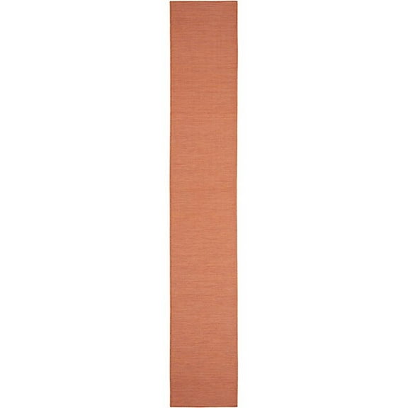 Pemberly Row 12' Runner Terracotta Fabric Modern Area Rug (12' Runner)