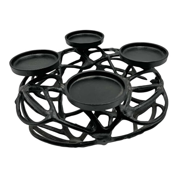 Pemberly Row 12-inch Decorative Handmade Aluminum Modern T-Light Candle Holder