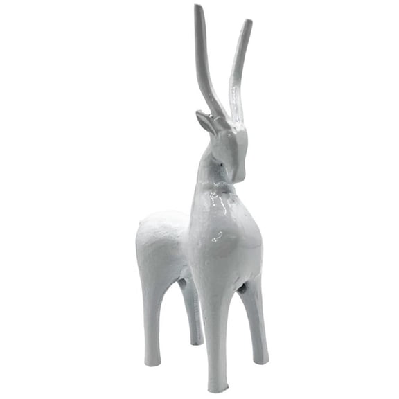 Pemberly Row 12-inch Tall Decorative Handmade Aluminum Goat Sculpture