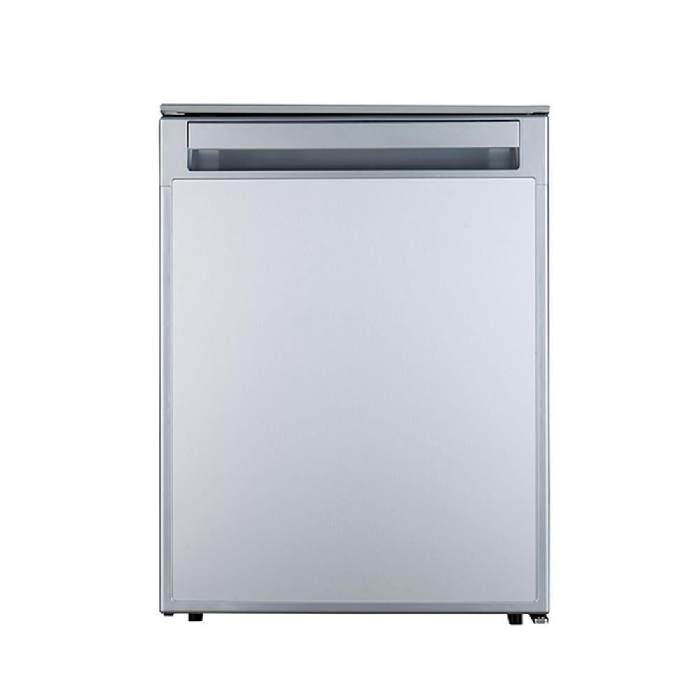Pemberly Row 12V/DC Mini-Fridge Freezer 2.8cf Silver for RV BOAT OFF-GRID