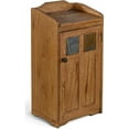 thumbnail image 1 of Pemberly Row 16" Farmhouse Wood Trash Box in Rustic Oak, 1 of 5