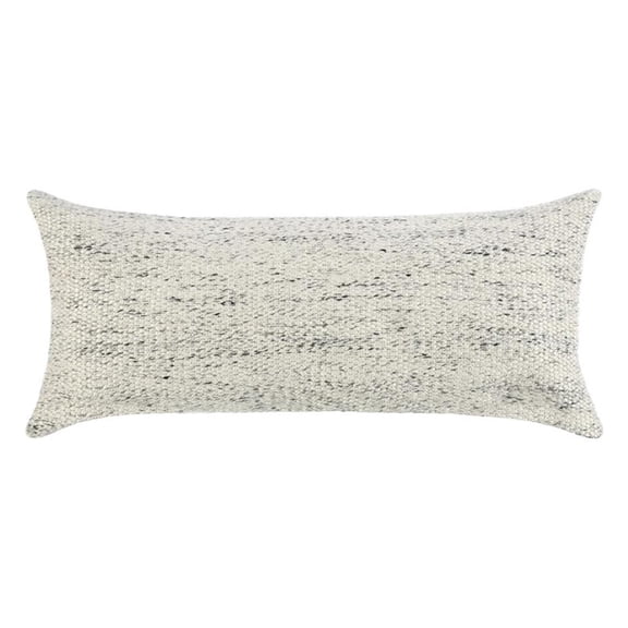 Pemberly Row 16"x36" Recycled Plastic Fabric Throw Pillow in Ivory