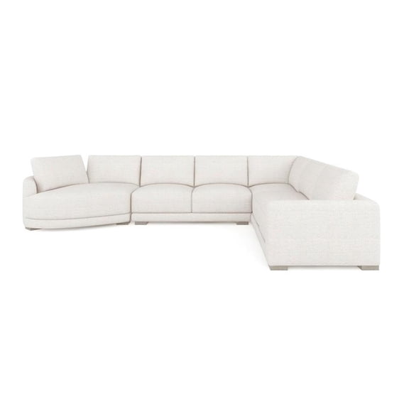 Pemberly Row 166" Left Arm Facing Modular 4-Piece Chaise Sectional Sofa