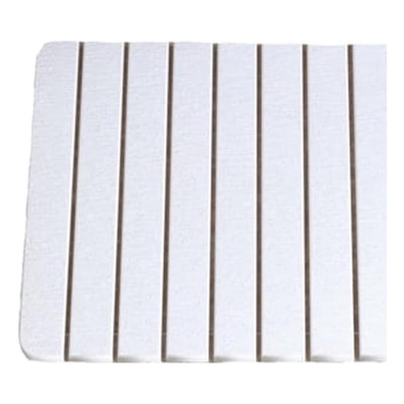 Pemberly Row 16x12" Modern Diatomite Stone Small Bath Mat in White