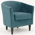 thumbnail image 1 of Pemberley Row Polyester Blue Club Chair Rectangular Padded 32"H x 30.5"W x 27.5"D, 1 of 4