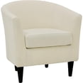 thumbnail image 1 of Pemberly Row 17.5" Traditional Polyester Fabric Club Chair in Ivory, 1 of 4