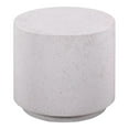 thumbnail image 1 of Pemberly Row 17.8"H Light Speckled Concrete Stone Side Table in Gray, 1 of 7