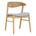 thumbnail image 1 of Pemberly Row 18.75" Fabric Dining Chair in Natural/Light Gray (Set of 2), 1 of 7