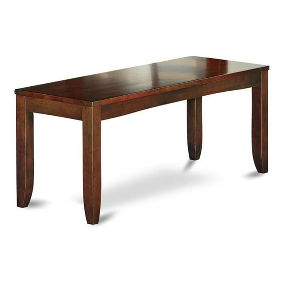 Pemberly Row 18" Wood Dining Bench in Espresso