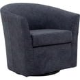 thumbnail image 1 of Pemberly Row 19"H Fabric Swivel Club Chair in Amethyst Purple, 1 of 4