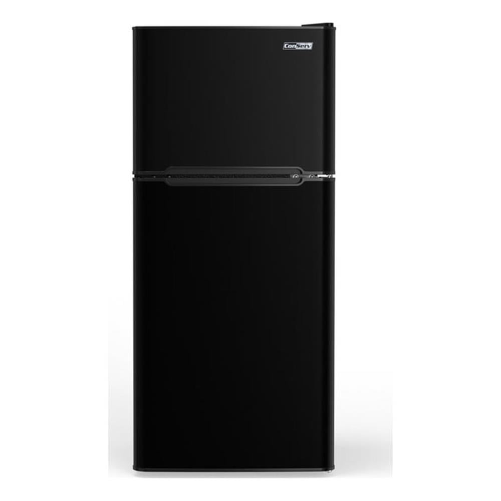 Pemberly Row 19in Black Compact 2 Door Refrigerator 4.5cf Reversible Door 110V