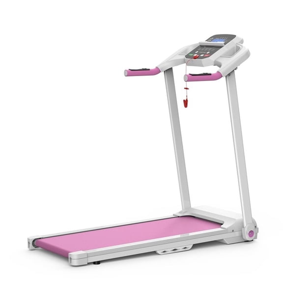 Pemberly Row 2.5HP Electric Folding Treadmill for Home Gym in Pink