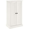 thumbnail image 1 of Pemberley Row Wood Distressed White Accent Cabinet Rectangular Adjustable Shelves 41.25" Unassembled, 1 of 8