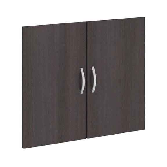 Pemberly Row 2 Door Kit for Bookcase in Storm Gray - Engineered Wood