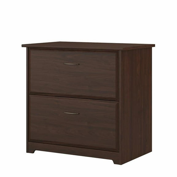 Pemberly Row 2 Drawer Lateral File Cabinet in Modern Walnut - Engineered Wood