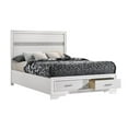 thumbnail image 1 of Pemberly Row 2-Drawer Storage Platform Wood Full Bed in White, 1 of 6