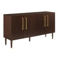 thumbnail image 1 of Pemberly Row 2 Large Cabinets Modern Wood Sideboard in Mahogany, 1 of 12