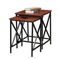 thumbnail image 1 of Pemberly Row 2 Piece Nesting End Table Set in Cherry, 1 of 3