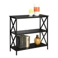 thumbnail image 1 of Pemberly Row 2 Shelf Bookcase in Black Wood Finish, 1 of 3