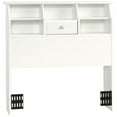 thumbnail image 1 of Pemberly Row 2 Shelves Wood Twin Bookcase Headboard in White, 1 of 4