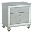thumbnail image 1 of Pemberly Row 2-drawer Contemporary Wood Nightstand Silver Metallic, 1 of 14