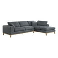 thumbnail image 1 of Pemberly Row 2-piece Fabric Upholstered Modular Sectional Gray, 1 of 10