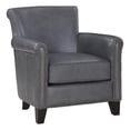 thumbnail image 1 of Pemberly Row 20.5" Plywood and Leather Accent Chair in Burnish Gray, 1 of 7
