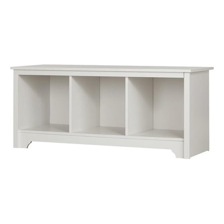 Pemberley Row Laminated Particleboard Wood Pure White Bench Rectangular 20.5"H x 47.75"W x 17"D Unassembled