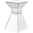 thumbnail image 1 of Pemberley Row MDF Clear Accent Pedestal End Table Square Contemporary, 1 of 6