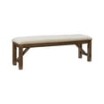 thumbnail image 1 of Pemberly Row 20" Transitional Wood/Fabric Bench in Rustic Umber Brown/Tan, 1 of 8