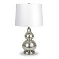 thumbnail image 1 of Pemberly Row 21.25" Mercury Glass Table Lamp with Fabric Shade in Lumiary Gray, 1 of 11