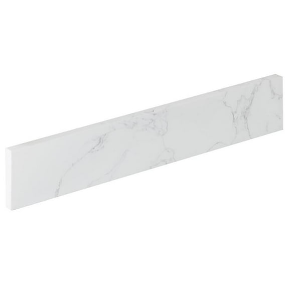 Pemberly Row 21"W Engineered Stone Vanity Sidesplash in Grain White