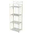 thumbnail image 1 of Pemberly Row 22" 4 Tier Iron Bakers Rack in White, 1 of 2