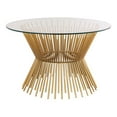 thumbnail image 1 of Pemberly Row 22.8"H Transitional Iron Metal Coffee Table in Gold, 1 of 6