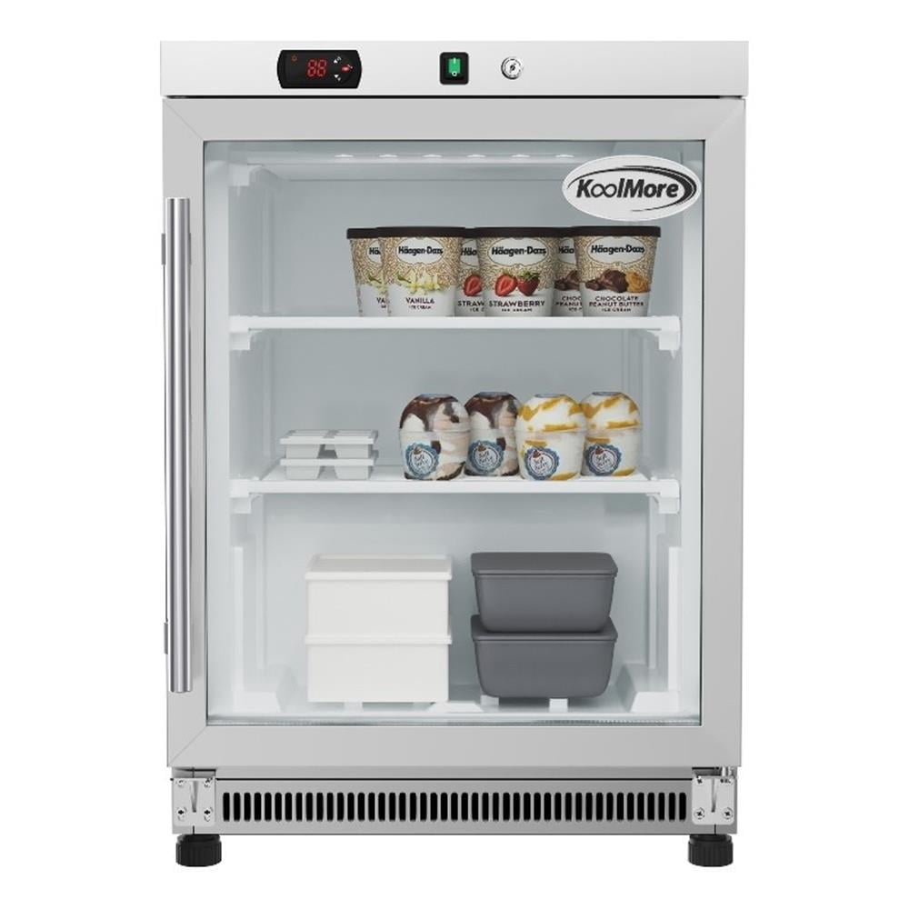 Pemberly Row 24" Commercial Countertop Display Freezer & Glass Door 46 cu. ft.