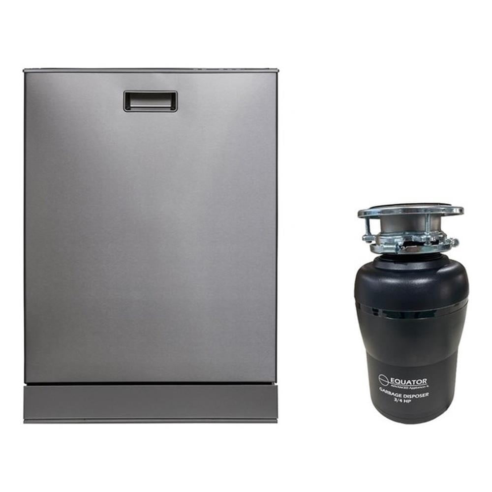 Pemberly Row 24" Dishwasher 15 Place 110V E-Star & 3/4 HP Garbage Disposer