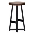 thumbnail image 1 of Pemberly Row 24" Distressed Solid Wood Counter Stool - Rustic Oak, 1 of 4