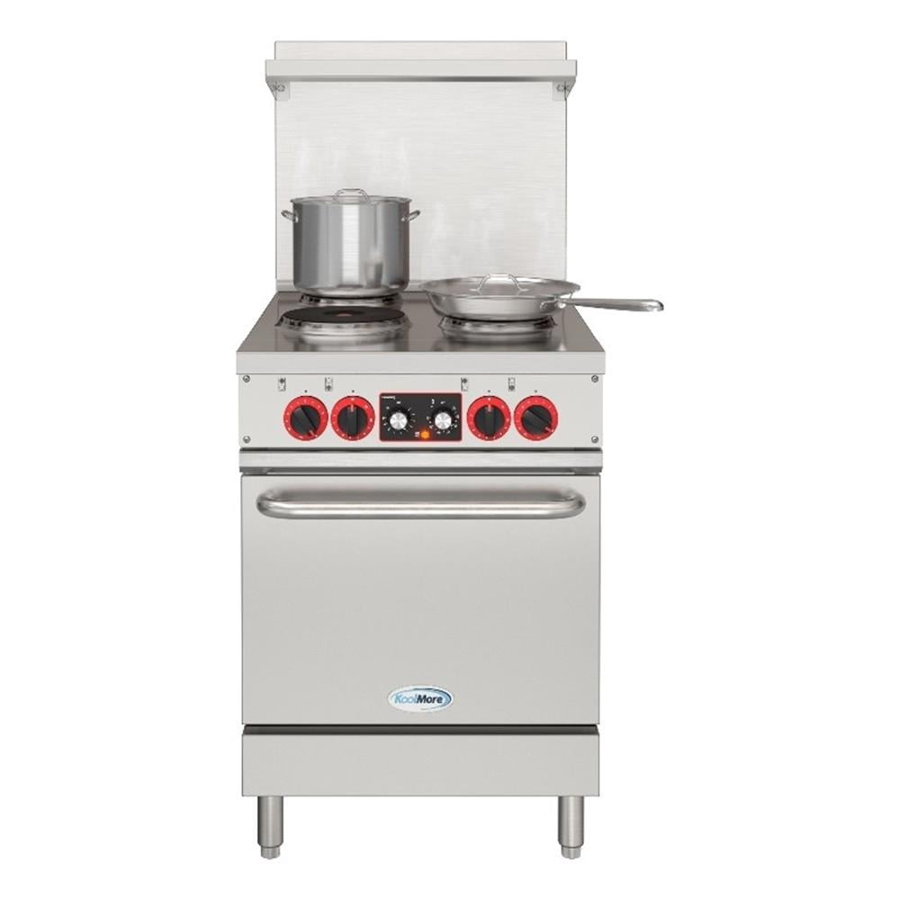 Pemberly Row 24" Electric Range with 4 Burners & 1 Standard Electric Oven