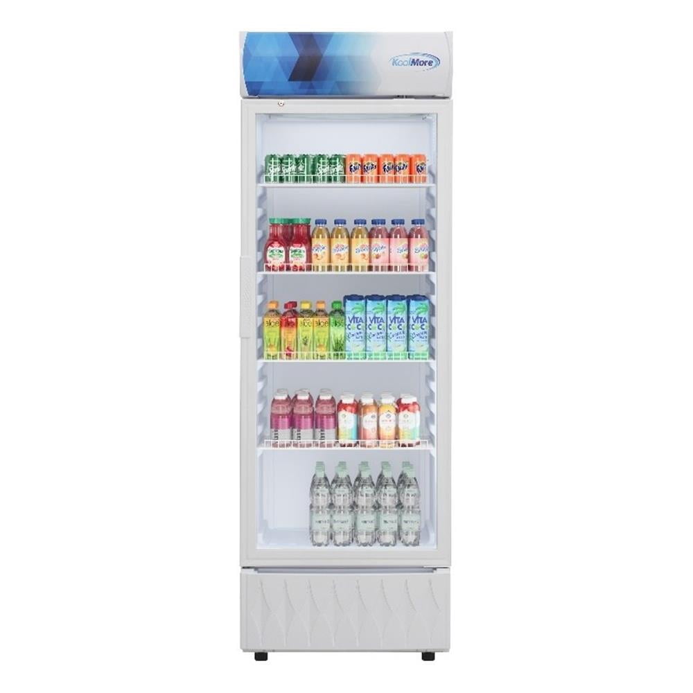 Pemberly Row 24" One-Door Merchandiser Refrigerator in White 12 cu. ft.