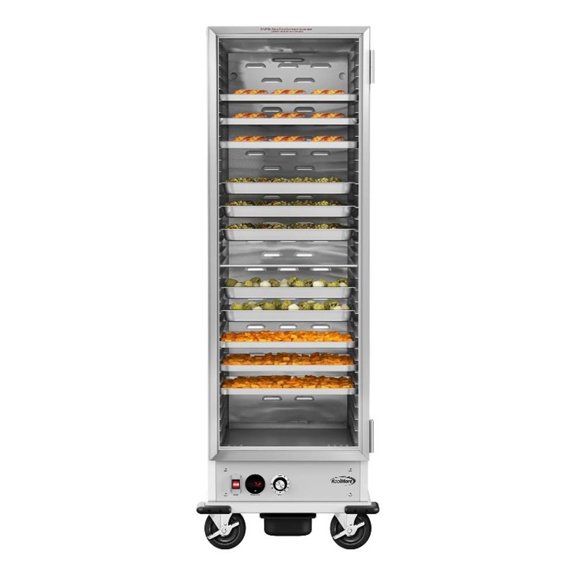 Pemberly Row 24-inch Stainless Steel Commercial Warming Shelf in Silver