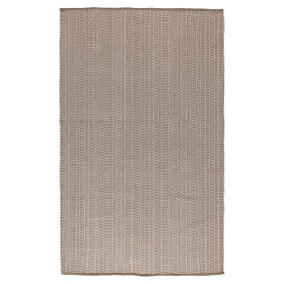 Pemberly Row 24x36" Indoor/Outdoor Fabric Accent Rug in Sand Beige