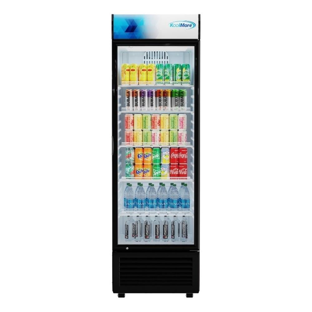 Pemberly Row 26" Commercial Merchandiser Refrigerator 15 cu. ft. in Black