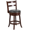 thumbnail image 1 of Pemberly Row 26" Counter Stool in Black and Cappuccino, 1 of 5