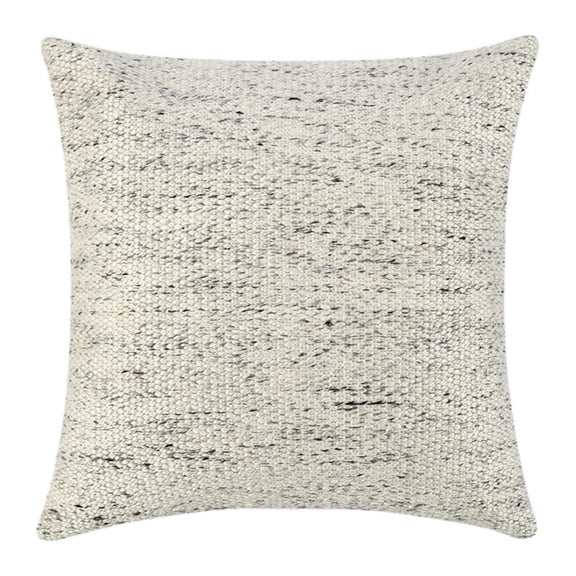 Pemberly Row 26" Recycled Plastic Fabric Throw Pillow in Ivory