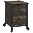 thumbnail image 1 of Pemberly Row 2Drawers Vertical Black Wood Filing Cabinet Easy Assembly, 1 of 14