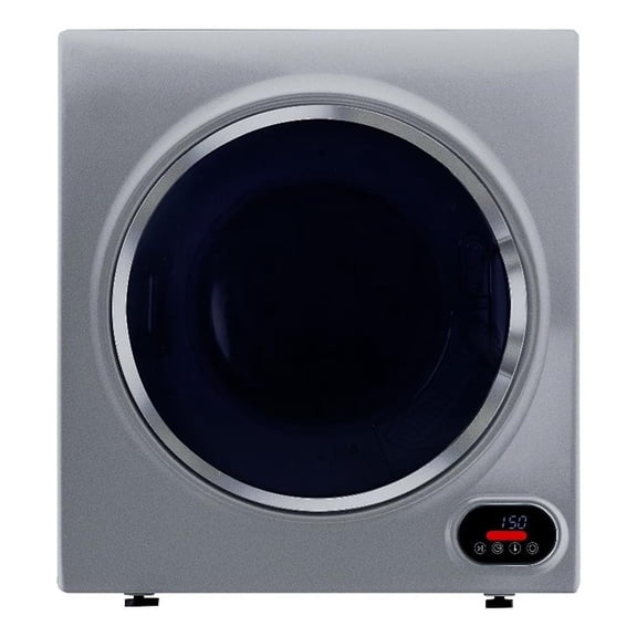 Pemberly Row 3.5 cu.ft Silver Compact Short Dryer Freestanding/Wall Mount