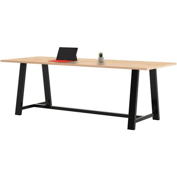 Pemberly Row 3.5 x 10 FT Conference Table in Maple - Standard Height