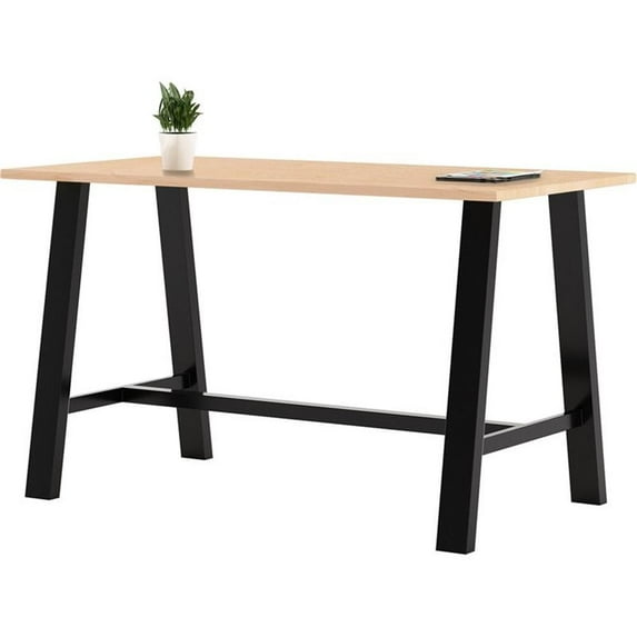 Pemberly Row 3.5 x 6 FT Conference Table in Maple - Bistro Height