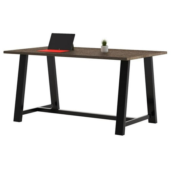 Pemberly Row 3.5 x 6 FT Conference Table in Studio Teak - Standard Height